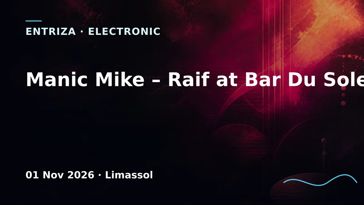 Manic Mike – Raif at Bar Du Soleil